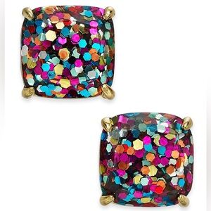 Kate Spade Multi Glitter Mini Stud Earrings